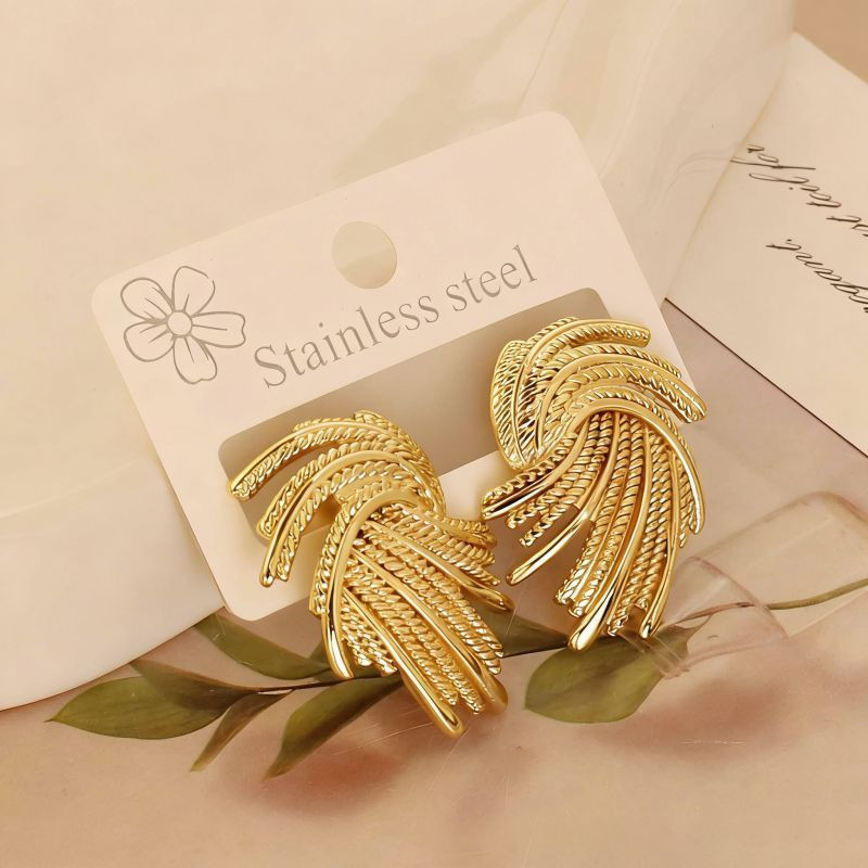 Серьги сталь CJT08143