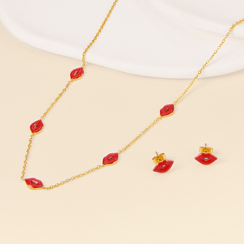 Стальной комплект бижутерии CJR89551 Стальной комплект бижутерии CJR89551