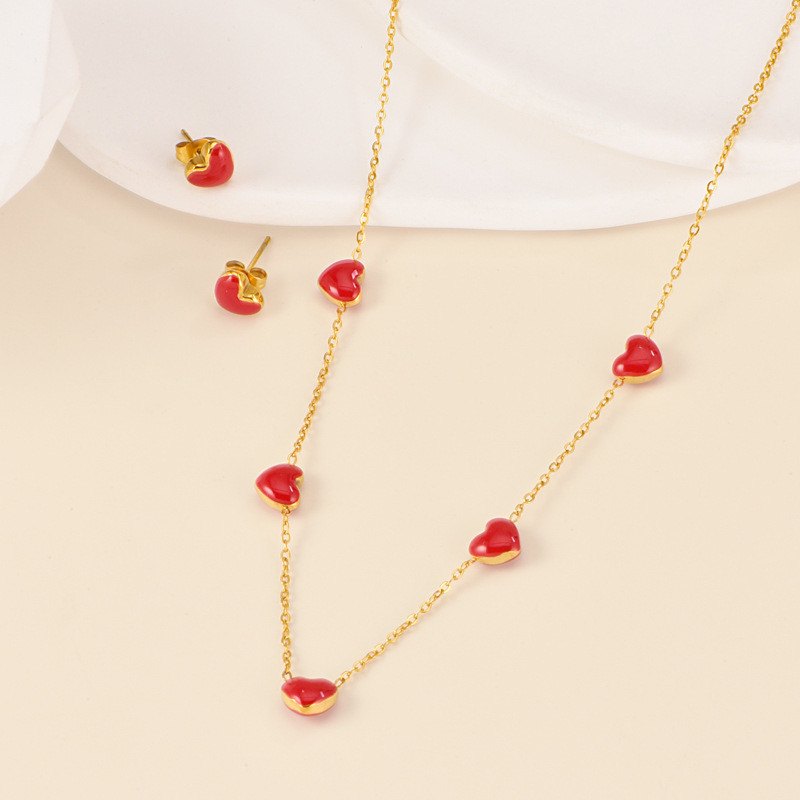 Стальной комплект бижутерии CJR89551 Стальной комплект бижутерии CJR89551