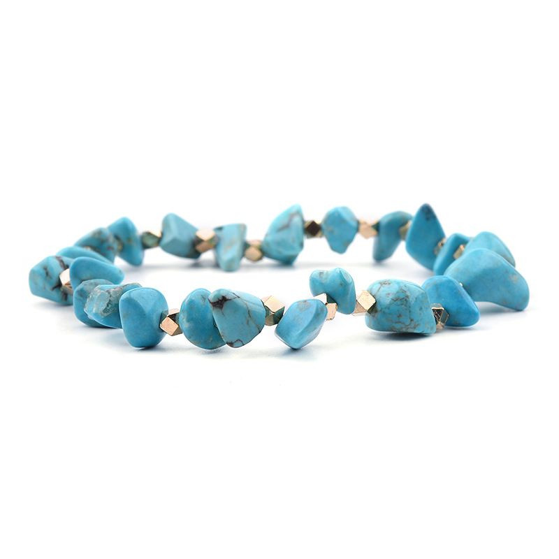 Браслет из голубой каменной крошки CJH60467 Браслет из голубой каменной крошки CJH60467