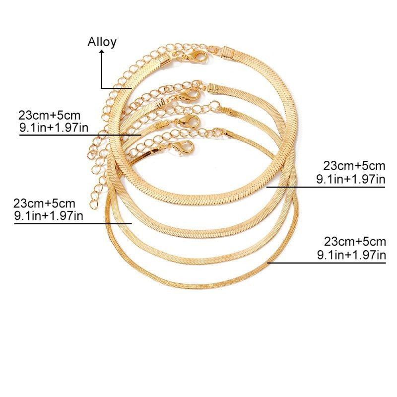 Комплект браслетов с металлическим блеском CJG66005 Комплект браслетов с металлическим блеском CJG66005