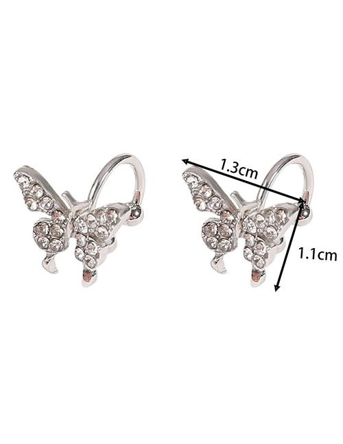 Кафф Бабочка со стразами Z59778