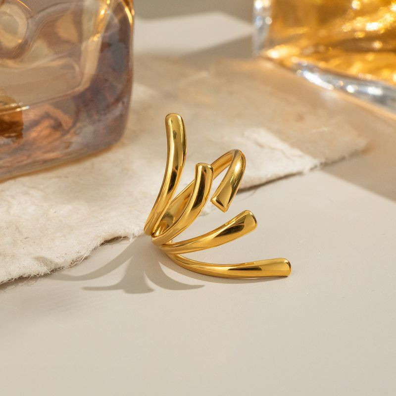 Фантазийное кольцо в виде абстрактных ветвей CJN49686