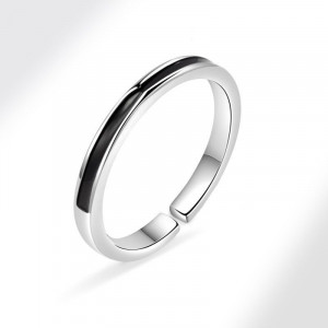 Кольцо узкое минималистичное с открытым контуром CJC14291