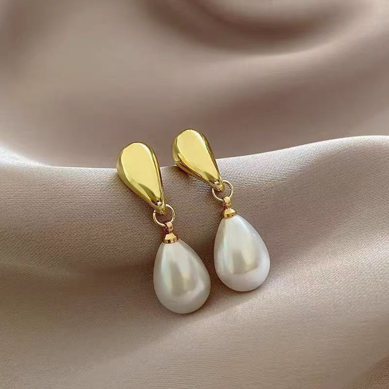 Серьги с жемчугом и каплей CJZ46220