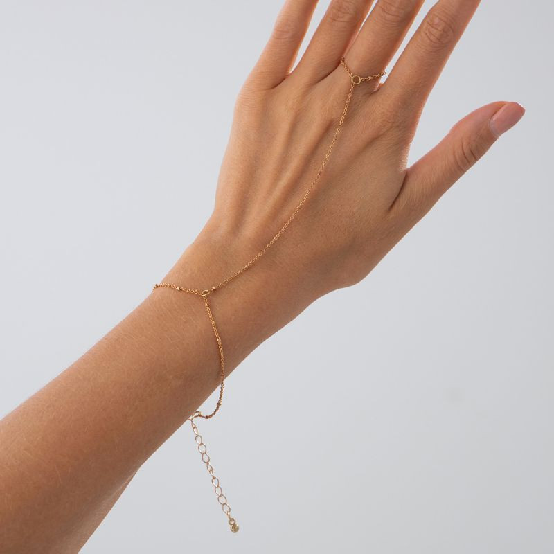 Браслет слейв невесомая геометрия в стиле nude