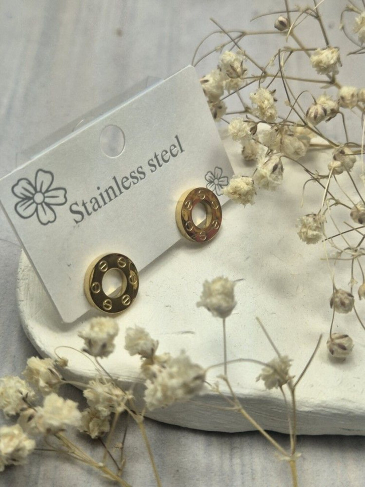 Геометрические серьги пусеты Шайбы с гравировкой римских цифр 1J10890CJJ Геометрические серьги пусеты Шайбы с гравировкой римских цифр 1J10890CJJ