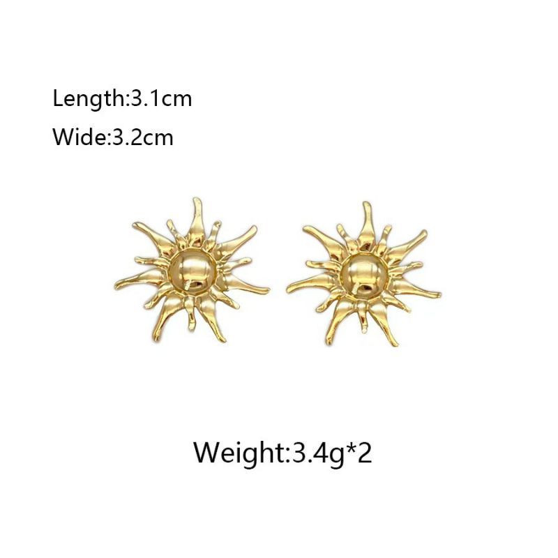 Серьги из стали с геометрией ASUY58166