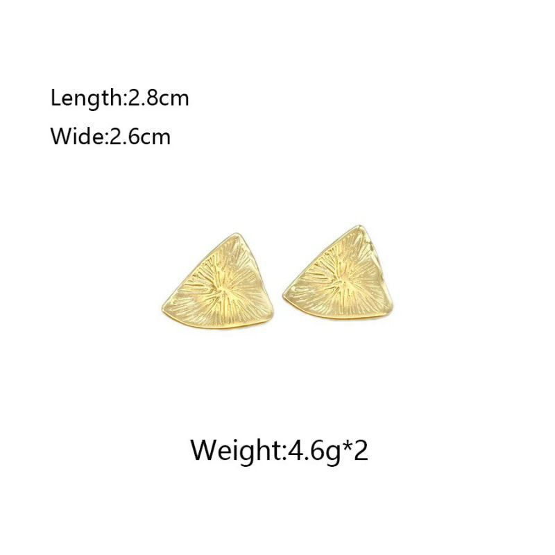 Серьги из стали с геометрией ASUY58166