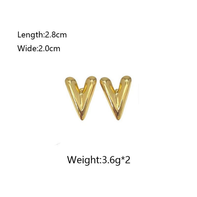 Серьги из стали с геометрией ASUY58166