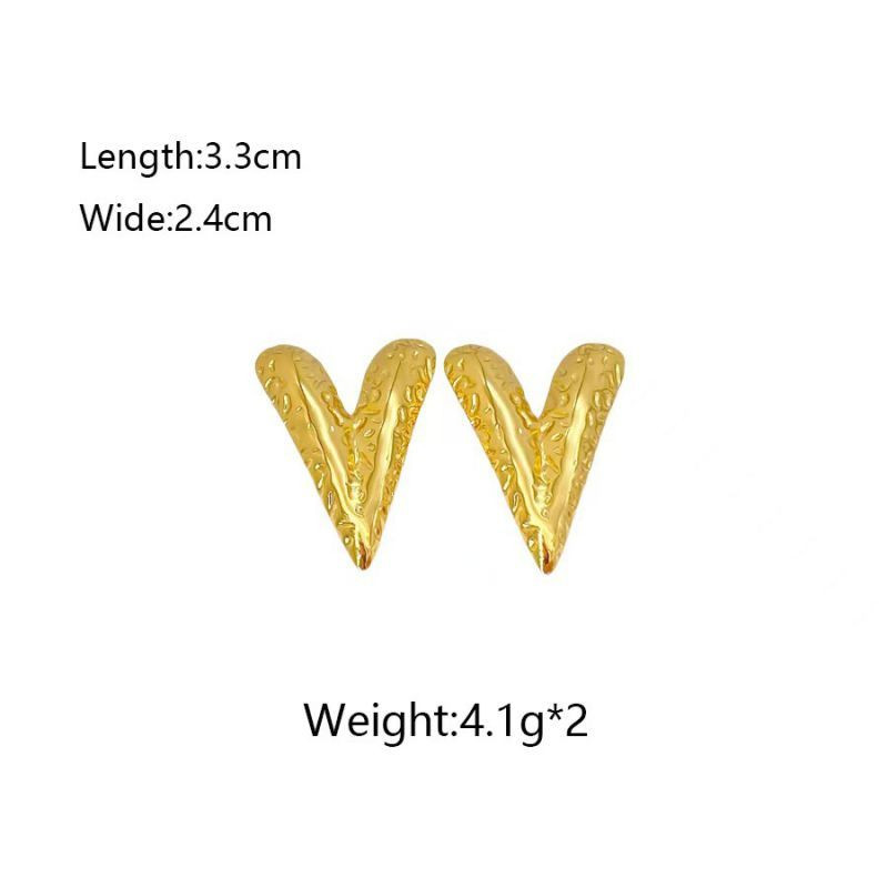 Серьги из стали с геометрией ASUY58166