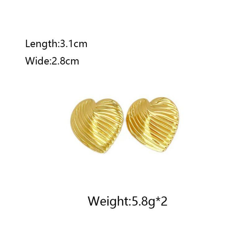 Серьги из стали с геометрией ASUY58166