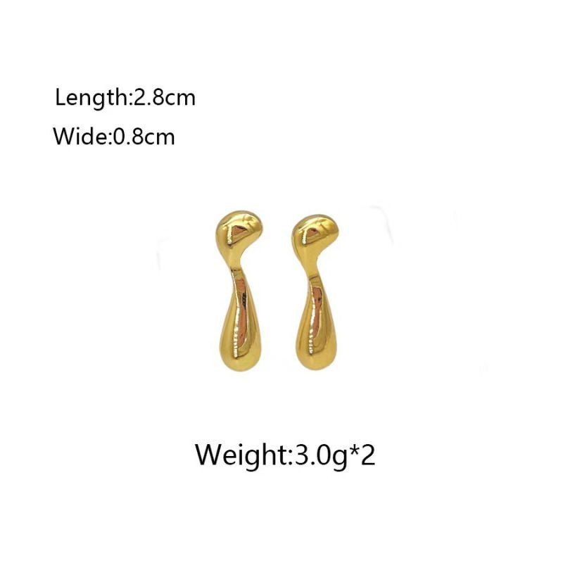 Серьги из стали с геометрией ASUY58166