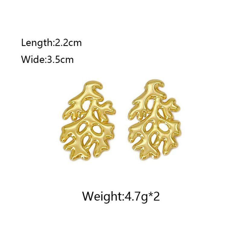 Серьги из стали с геометрией ASUY58166