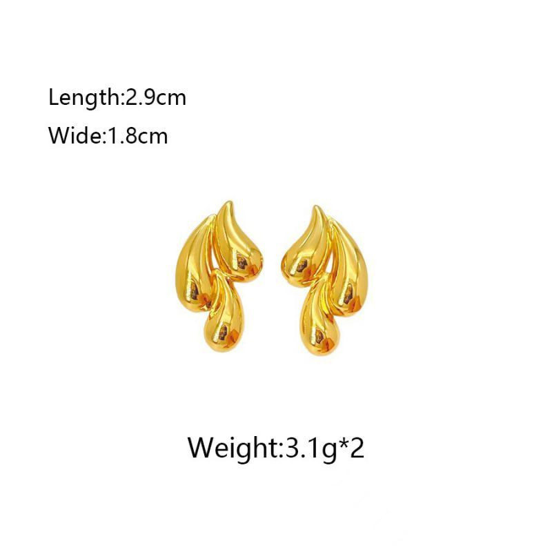 Серьги из стали с геометрией ASUY58166