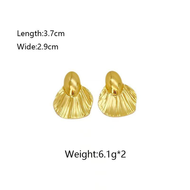 Серьги из стали с геометрией ASUY58166