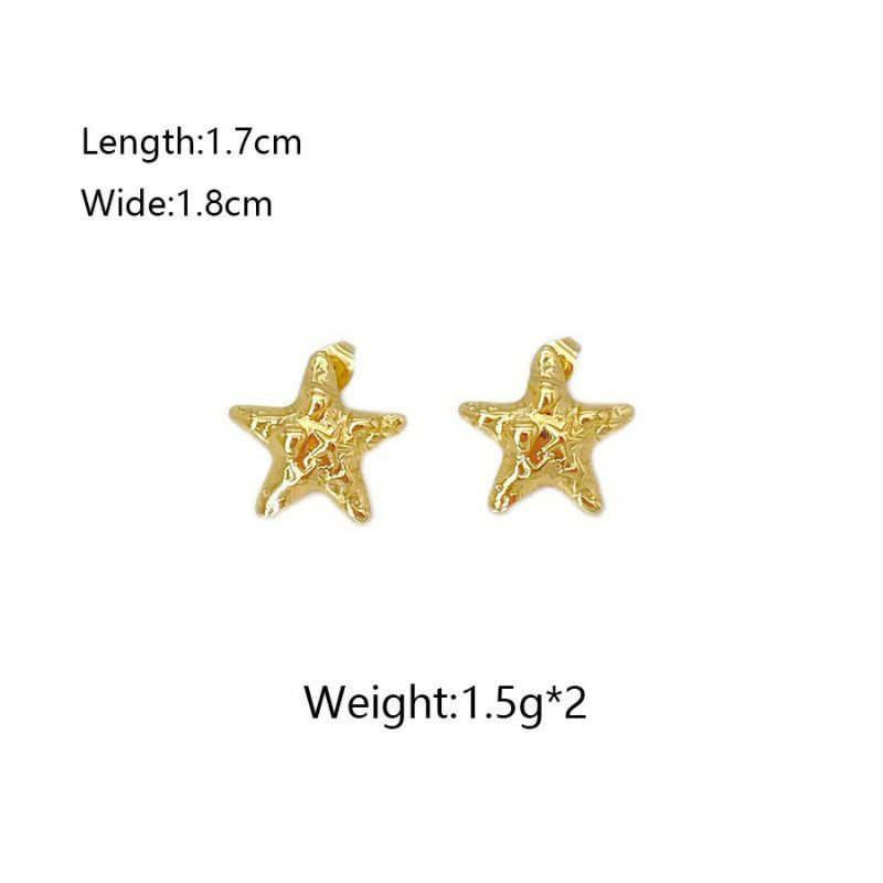 Серьги из стали с геометрией ASUY58166