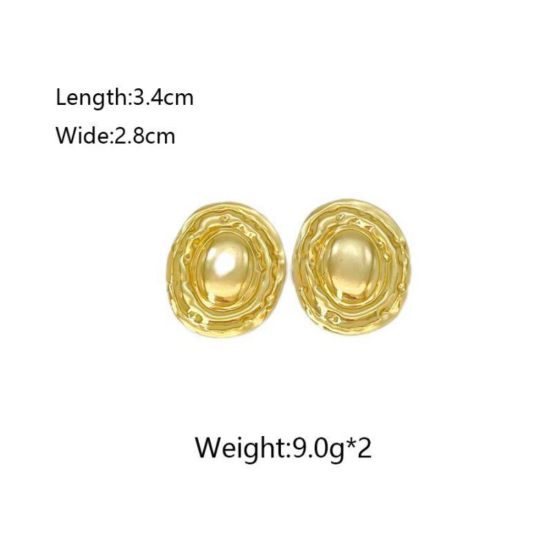 Серьги из стали с геометрией ASUY58166
