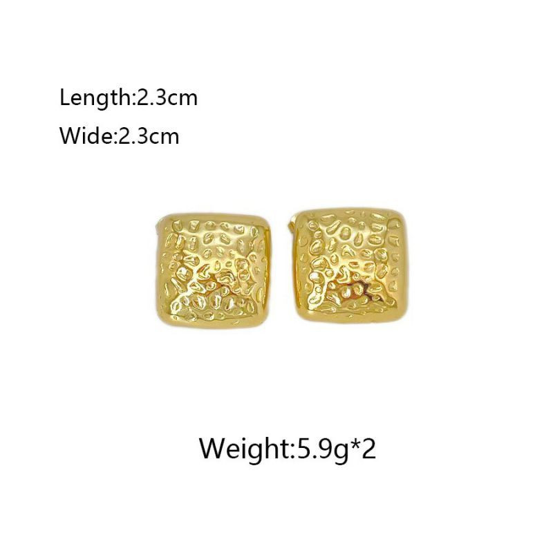 Серьги из стали с геометрией ASUY58166