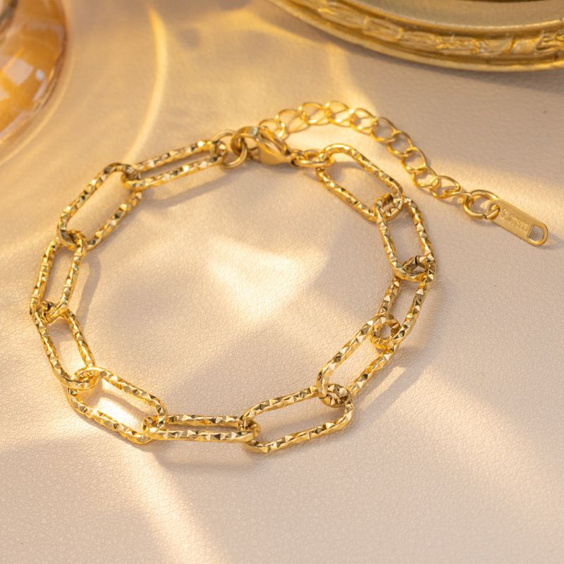 Браслет из титановой стали напыление золотом 1J12009CJJ Браслет из титановой стали напыление золотом 1J12009CJJ