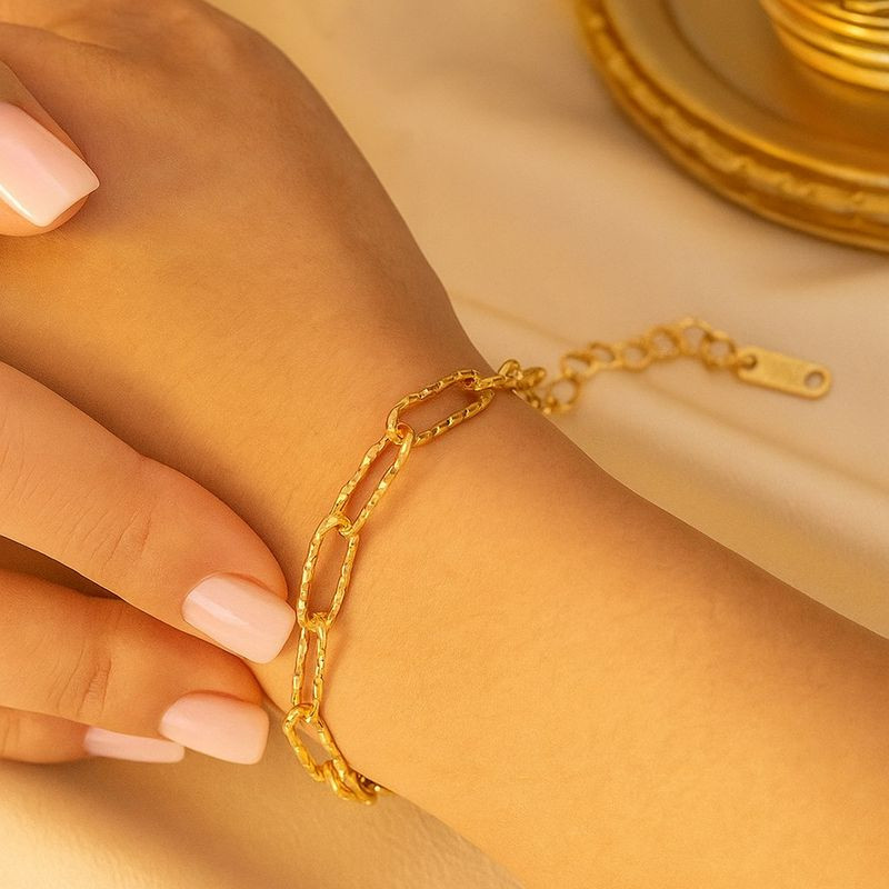 Браслет из титановой стали напыление золотом 1J12009CJJ Браслет из титановой стали напыление золотом 1J12009CJJ