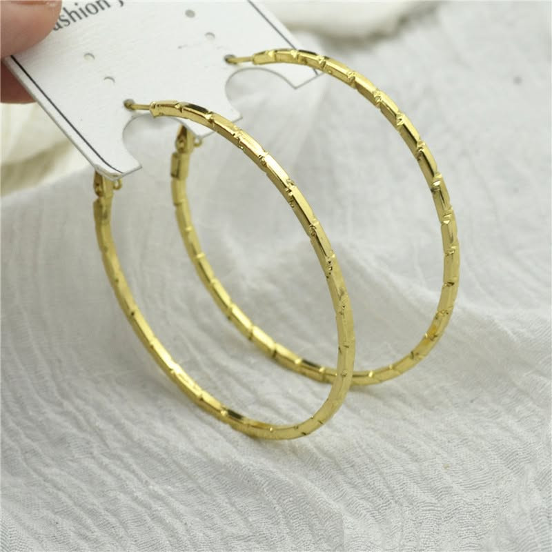 Серьги-обручи D78231МСК