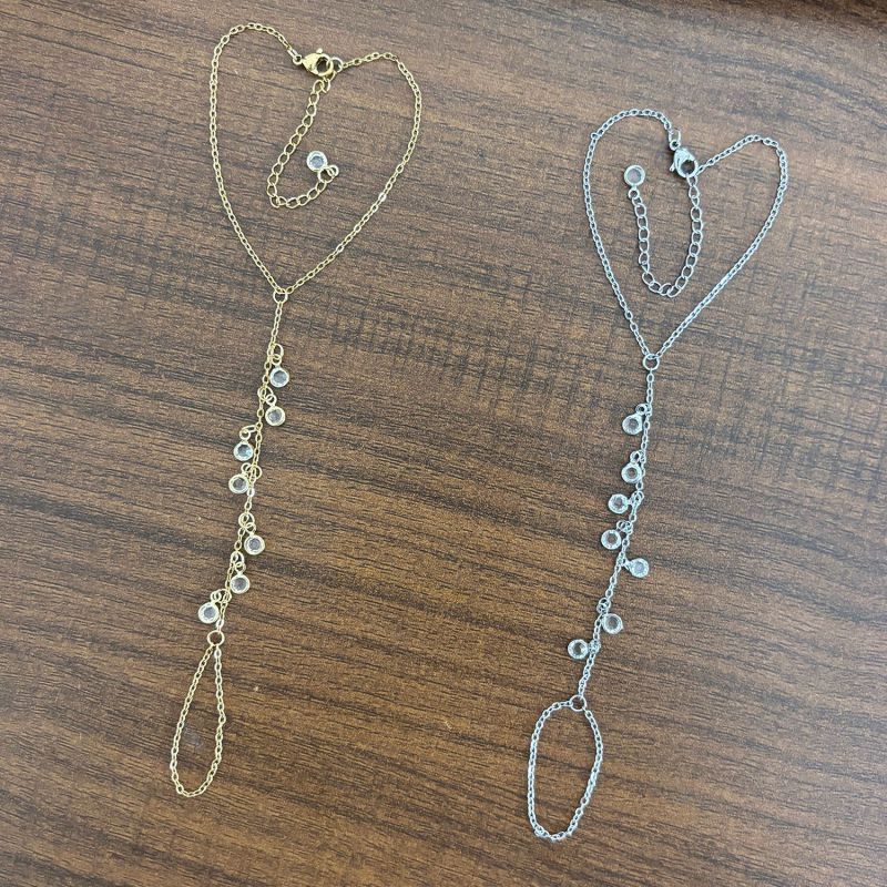 Браслет слейв каскад прозрачных капель