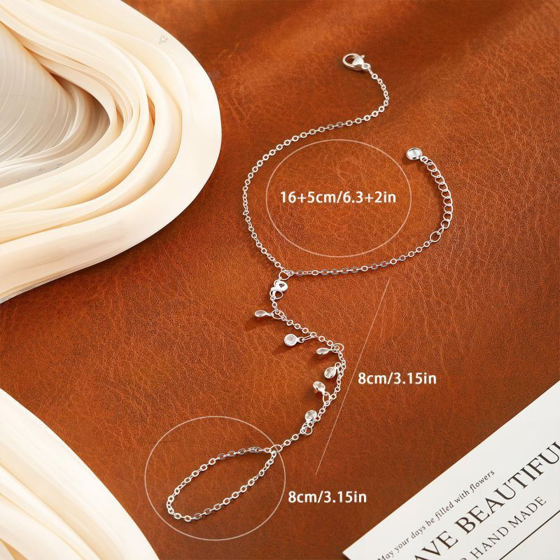 Браслет слейв каскад прозрачных капель