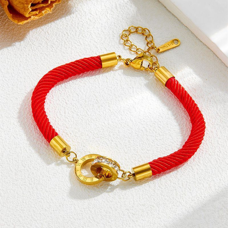 Браслет жгут с массивным золотистым замком-тоглом CJS40826