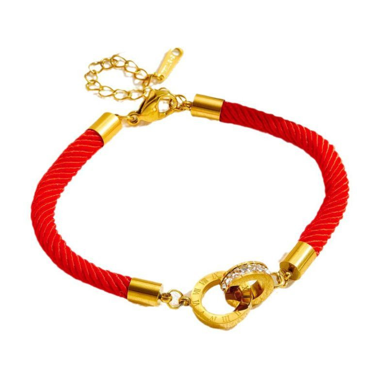 Браслет жгут с массивным золотистым замком-тоглом CJS40826