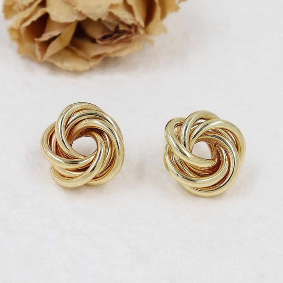 Клипсы медь с напылением золотом J11384CJJ