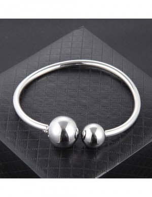 Браслет жесткий разомкнутый с крупными шарами A67329