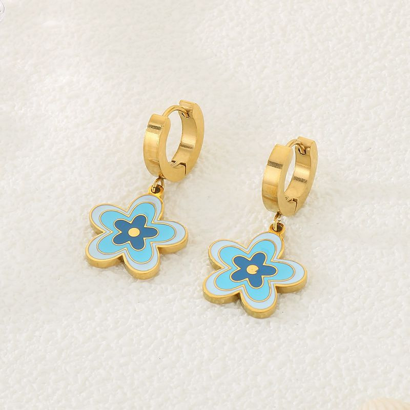 Серьги-кольца с подвесками «Глаз Фатимы» CJR55523