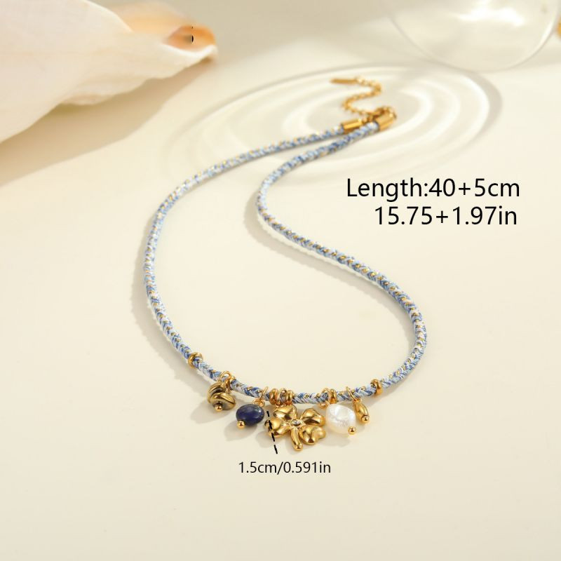 Цепочка с подвесками в форме капель из цветного стекла CJR63560 Цепочка с подвесками в форме капель из цветного стекла CJR63560