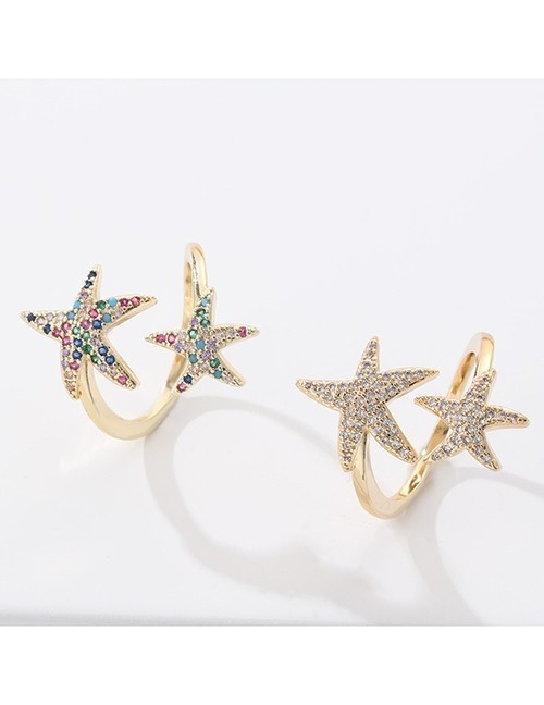 Разомкнутое кольцо с двумя морскими звездами U83518