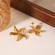 Серьги-пусеты Морские звезды объемные CJL36241