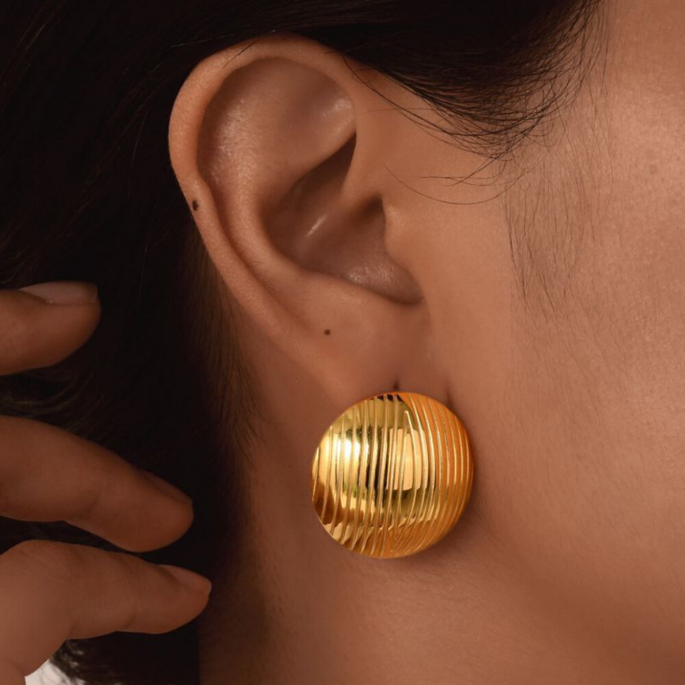 Серьги сталь CJH33455