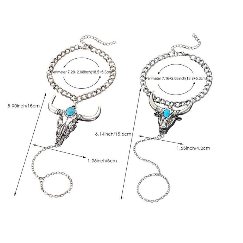 Браслет слейв этнический талисман с бирюзой