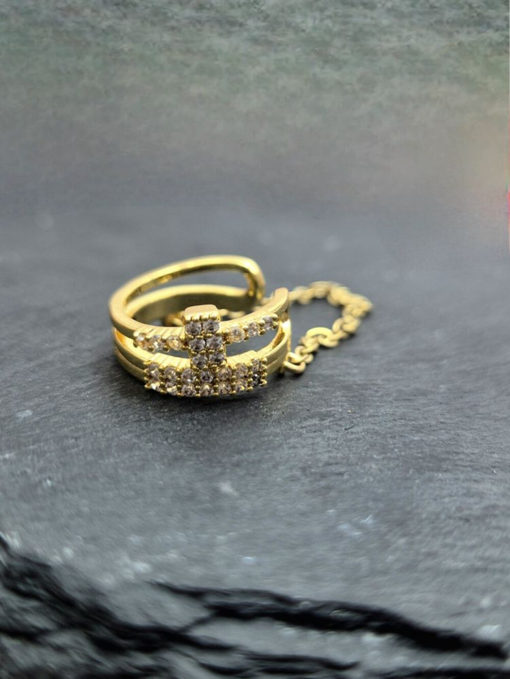 Кафф медь с напылением золотом J11410CJJ Кафф медь с напылением золотом J11410CJJ