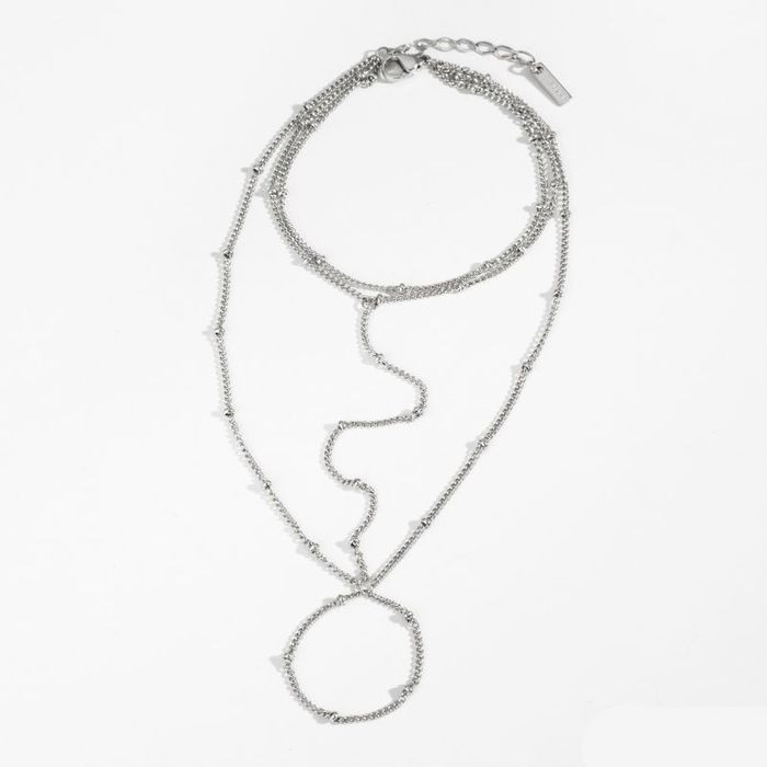 Браслет-слейв на руку и палец с тонкими цепочками CJM82047 Браслет-слейв на руку и палец с тонкими цепочками CJM82047