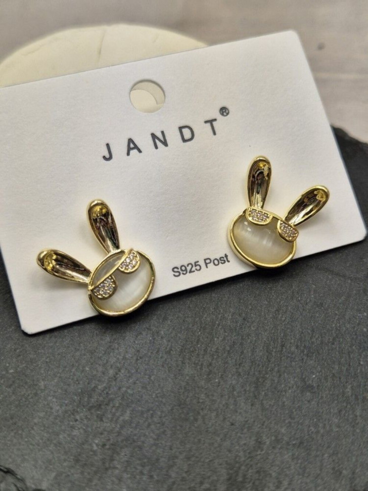 Серьги медь с напылением золотом J10654CJJ Серьги медь с напылением золотом J10654CJJ