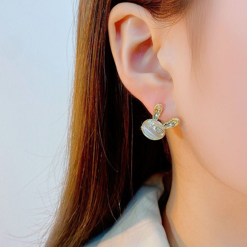 Серьги-гвоздики зайчики мини J10654CJJ