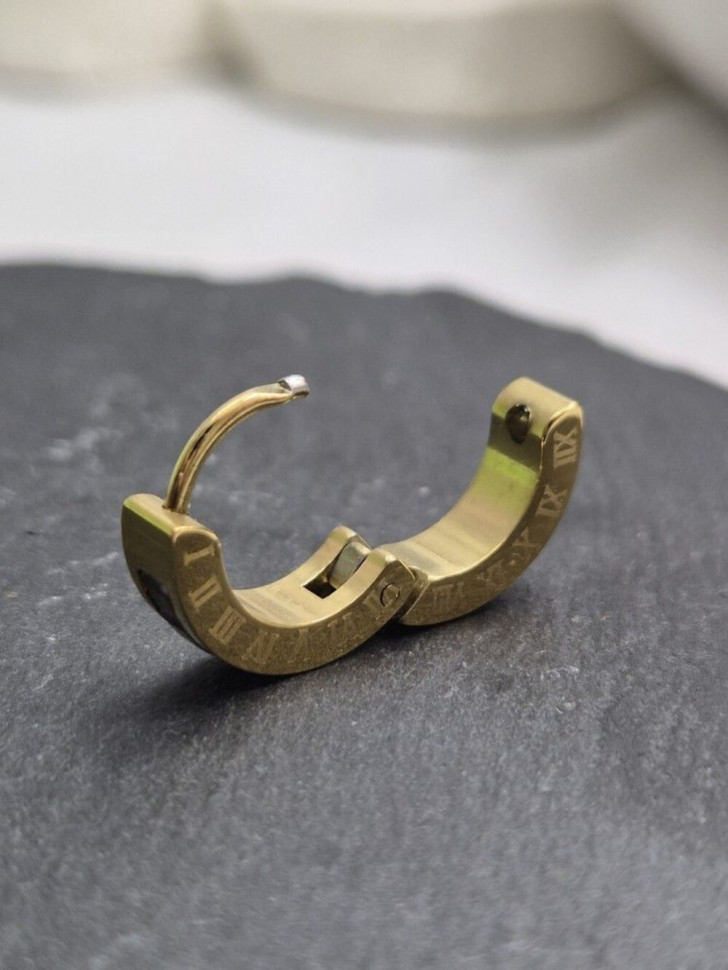 Серьги медицинская сталь с напылением золотом J10892CJJ Серьги медицинская сталь с напылением золотом J10892CJJ