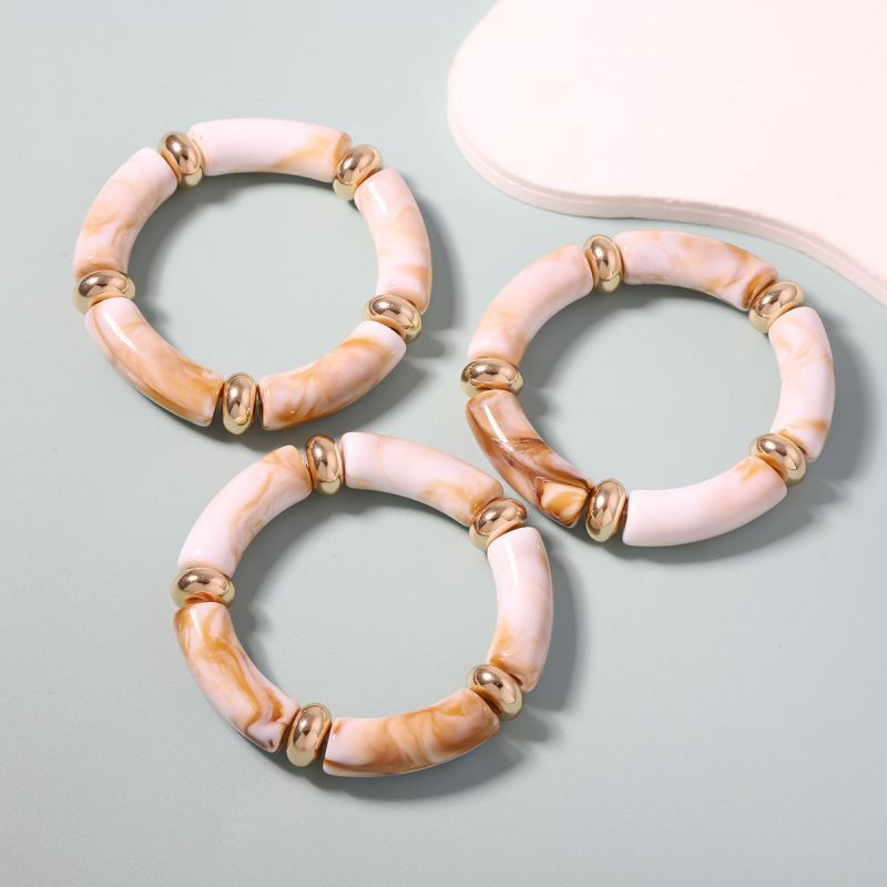 Браслет жесткий сегментированный в цвете марсала CJH23935