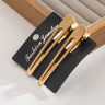 Заколка овальная из сплава золотая CJS79327