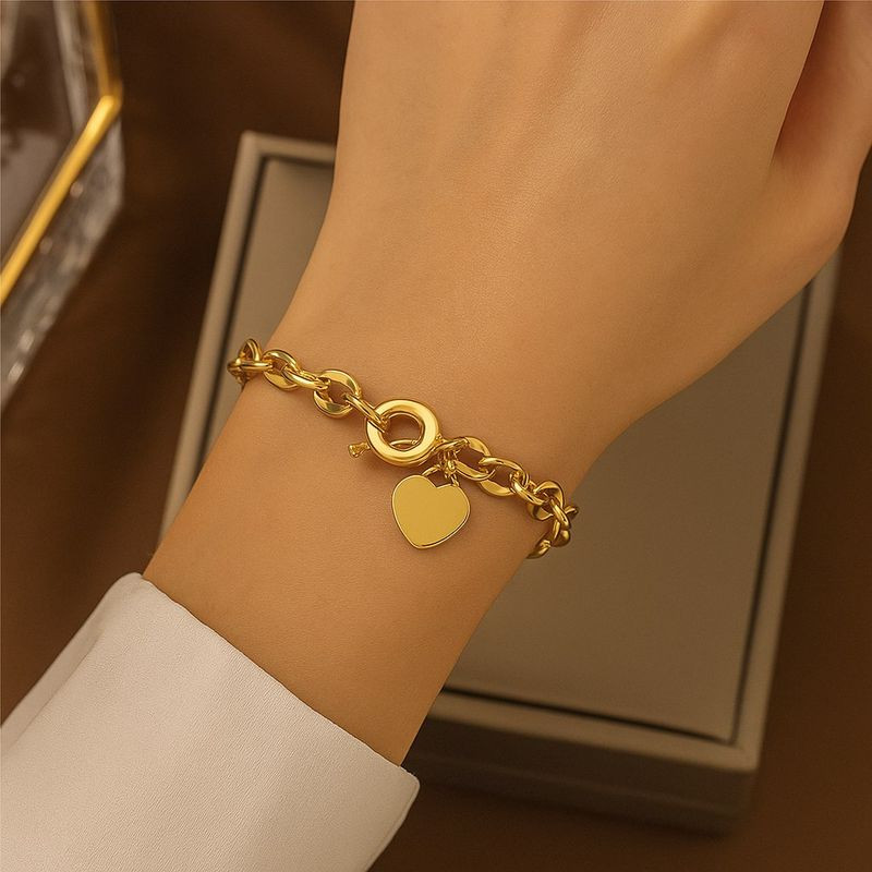 Браслет из титановой стали напыление золотом 1J12011CJJ Браслет из титановой стали напыление золотом 1J12011CJJ