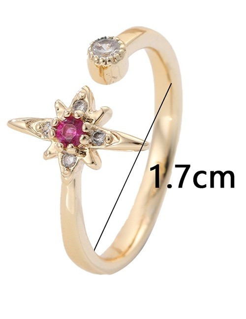 Многорядное кольцо с вертикальными вставками из камней U81955