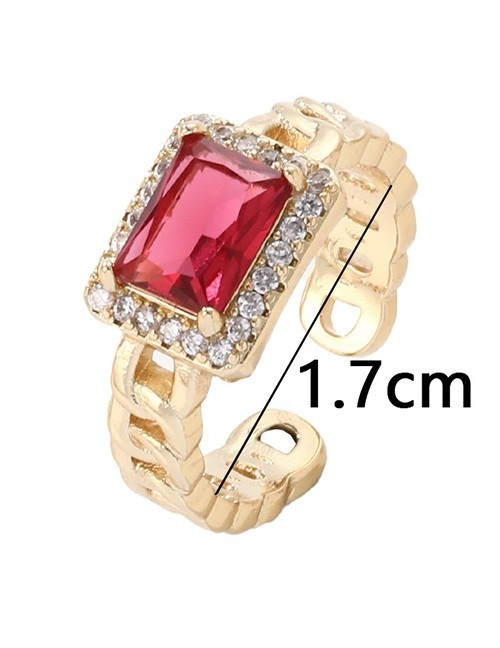 Многорядное кольцо с вертикальными вставками из камней U81955