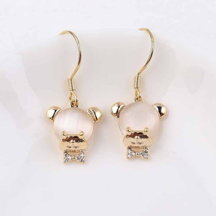 Серьги с подвесом мишка J10655CJJ