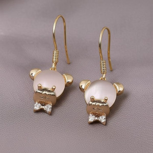 Серьги медь с напылением золотом J10655CJJ